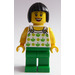 LEGO Woman avec Green Patterned Shirt Figurine