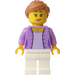 LEGO Vrouw met Lavendel Jack en Paardenstaart  Minifiguur