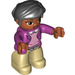 LEGO Woman mit Magenta oben Duplo Abbildung