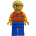 LEGO Žena s oranžová Halter Horní Minifigurka