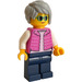 LEGO Frau mit Rosa Weste Minifigur