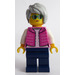 LEGO Woman mit Pink Vest Minifigur