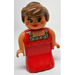 LEGO Woman met Rood Dress Duplo Figuur
