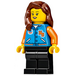 LEGO Woman met Squids Sport Jacket minifiguur