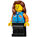 LEGO Frau mit Squids Sport Jacke Minifigur