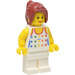 LEGO Woman with White Top with Rainbow Stars Minifigure