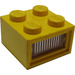 LEGO Geel 4.5V Electric Steen met 3 Gaten