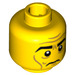 LEGO Geel Abraham Lincoln Minifigure Hoofd (Verzonken Solid Stud) (3626 / 15897)