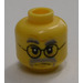 LEGO Yellow Acronix Head (Recessed Solid Stud) (3626)