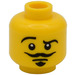 LEGO Gul Actor Hoved (Sikkerheds knops) (3626 / 10774)