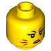 LEGO Yellow Akita Minifigure Head (Recessed Solid Stud) (3626 / 58023)