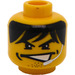 LEGO Yellow Alpha Team Head (Safety Stud) (3626)