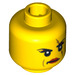 LEGO Gelb Ann Lee Kopf (Sicherheitsbolzen) (10588 / 15251)