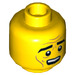 LEGO Yellow Apocalypseburg Abe Minifigure Head (Recessed Solid Stud) (3626 / 50027)