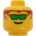 LEGO Yellow Aquanaut 2 Head (Safety Stud) (3626)