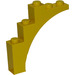 LEGO Giallo Arco 1 x 5 x 4 Arco normale, parte inferiore non rinforzata (2339 / 14395)