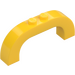 LEGO Yellow Arch 1 x 6 x 2 with Curved Top (6183 / 24434)