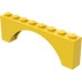 LEGO Yellow Arch 1 x 8 x 2 Thick Top and Reinforced Underside (3308)