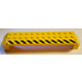 LEGO Yellow Arch 2 x 14 x 2.3 with Black/Yellow Warning stripes right side Sticker (30296)