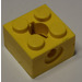 LEGO Geel Arm Houder Steen 2 x 2 met Gat