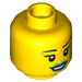 LEGO Yellow Ashlee Starstrider Head (Recessed Solid Stud) (3626 / 13313)