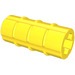 LEGO Yellow Axle Connector (Ridged with &#039;+&#039; Hole)