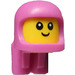 LEGO Geel Baby Hoofd met Dark Roze Ruimtehelm en Lucht Tanks