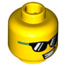 LEGO Gelb Banane Man Minifigure Kopf (Einbau-Vollbolzen) (3626 / 27479)