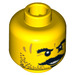 LEGO Yellow Bandit Head (Safety Stud) (3626 / 99275)