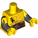 LEGO Yellow Battle Dwarf Minifig Torso (973 / 16360)