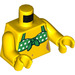 LEGO Jaune Plage Person avec Blanc Dotted Vert Bikini Minifigurine Torse (973 / 76382)