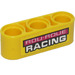 LEGO Yellow Beam 3 with &#039;ROU ROUE RACING&#039; Sticker (32523)