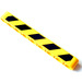 LEGO Gelb Strahl 9 mit Schwarz und Gelb Danger Streifen Links Aufkleber (40490)