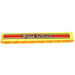 LEGO Yellow Beam 9 with &#039;Road Service&#039;, Red and Black Stripes Sticker (40490)