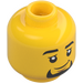 LEGO Yellow Bear Rider Minifigure Head (Recessed Solid Stud) (3626 / 102409)