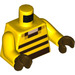 LEGO Yellow Beekeeper Minifig Torso (973 / 76382)