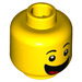 LEGO Yellow Birthday Cake Guy Minifigure Head (Recessed Solid Stud) (3626 / 38219)