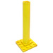 LEGO Amarillo Barco Mast Base 4 x 4 x 9 con muescas (4844)