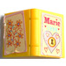 LEGO Jaune Book 2 x 3 avec &#039;Marie 1999&#039;, Heart et Fleurs Diary Autocollant (33009)