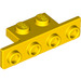 LEGO Gelb Halterung 1 x 2 - 1 x 4 mit abgerundeten Ecken und quadratischen Ecken (28802)