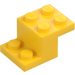 LEGO Geel Beugel 2 x 3 met Plaat en Step zonder noppenhouder aan de onderzijde (18671)