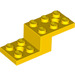 LEGO Jaune Support 2 x 5 x 1.3 avec des trous (11215 / 79180)