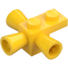 LEGO Yellow Brick 1 x 1 with Positioning Rockets (3963)