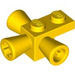 LEGO Geel Steen 1 x 1 met Positioning Rockets (3963)
