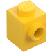 LEGO Geel Steen 1 x 1 met Nop aan Eén Kant (87087)