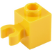 LEGO Yellow Brick 1 x 1 with Vertical Clip (Open &#039;O&#039; Clip, Hollow Stud) (60475 / 65460)