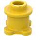 LEGO Jaune Brique 1 x 1 x 0.7 Rond avec Fleur Base (33286)