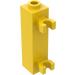 LEGO Jaune Brique 1 x 1 x 3 avec Verticale Clips (Bosse creuse) (42944 / 60583)