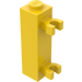 LEGO Geel Steen 1 x 1 x 3 met Verticaal Clips (Massieve nop) (60583)