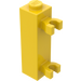 LEGO Gelb Backstein 1 x 1 x 3 mit Vertikale Clips (Solider Bolzen) (60583)